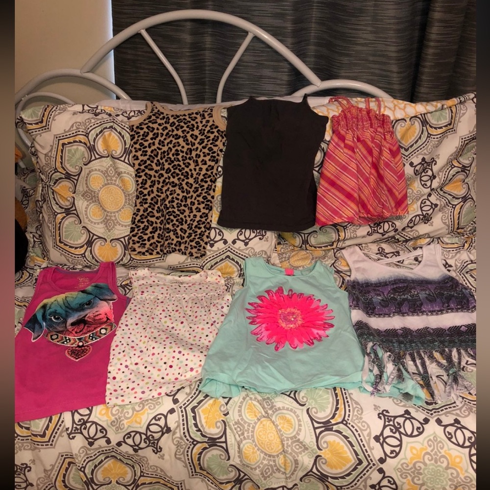 Girls 7pc summer lot tank tops 6/6x